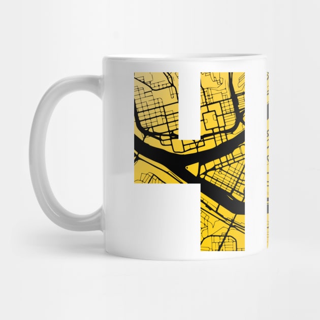 Pittsburgh 412 Map by polliadesign